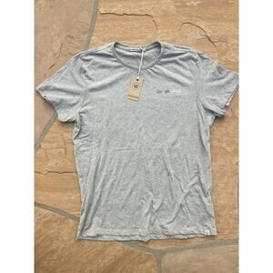 Marine Layer Shirt Signature Tee Soft Cotton Blend Grey Size XL Google Logo NWT